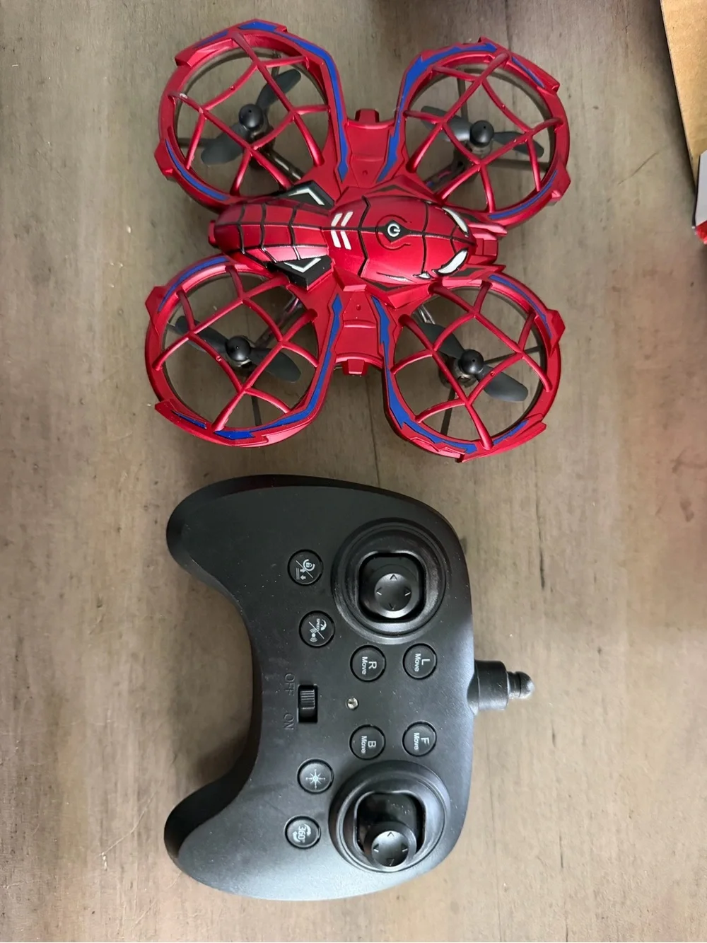 LY-048 Spider Style Mini RC Drone TESTED WORKING w/ Remote Obstacle Avoidance